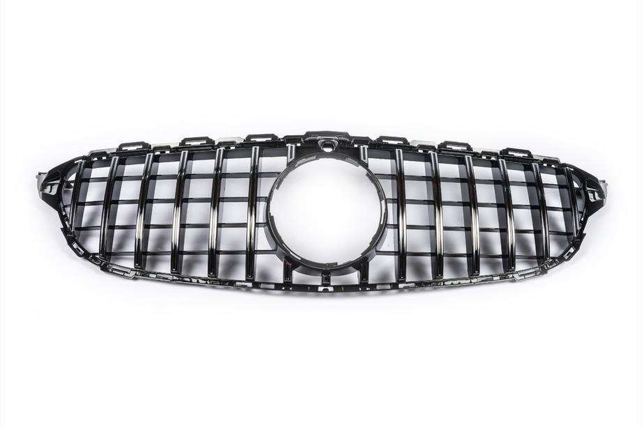 Mercedes C-class W205 2014-2021 Przedni Grill Panamericana GT (do Avantgarde/AMG-Line/C43 AMG) 2014-2018, bez kamery Zdjęcia 3