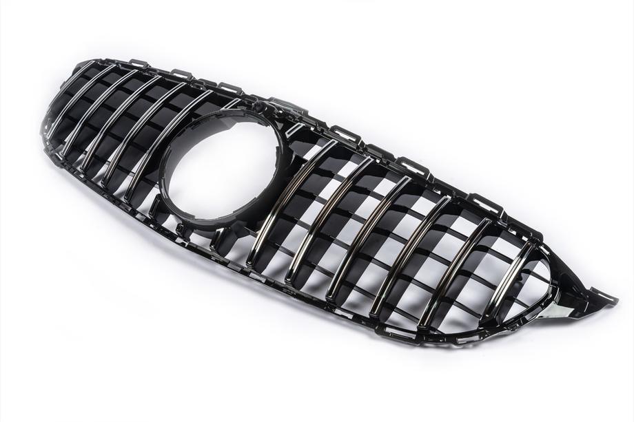 Mercedes C-class W205 2014-2021 Przedni Grill Panamericana GT (do Avantgarde/AMG-Line/C43 AMG) 2014-2018, bez kamery Zdjęcia 10