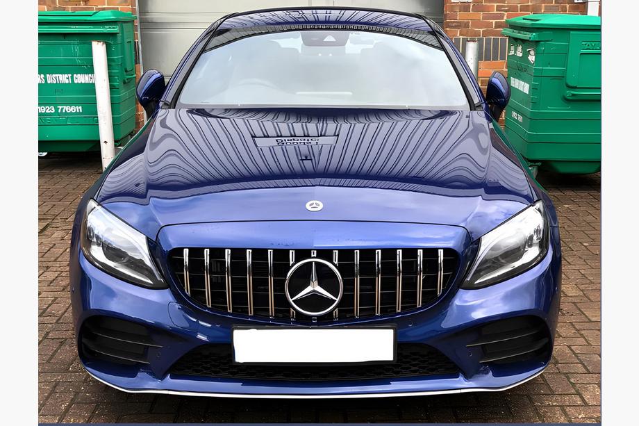 Mercedes C-class W205 2014-2021 Przedni Grill Panamericana GT (do Avantgarde/AMG-Line/C43 AMG) 2014-2018, bez kamery Zdjęcia 2