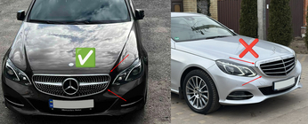 Mercedes E-class W212 2009-2016 Atrapa Przednia Diamond Black (do Avantgarde i AMG-Line, 2013-2016) zdjęcia 6