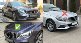 Mercedes E-class W212 2009-2016 Przedni Grill GT Panamericana (do Avantgarde i AMG-Line, 2013-2016) zdjęcia 5