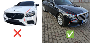 Mercedes E-class W213 2016-2023 Atrapa przednia BRB (do Classic i Exclusive, 2016-2019) zdjęcia 2