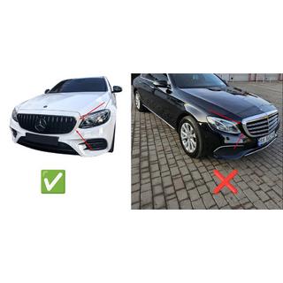 Przedni Grill GT Panamericana (do Avantgarde/AMG-Line/E43 AMG/E53 AMG 2016-2019) Mercedes E-сlass W213 2016-2023 zdjęcia 4