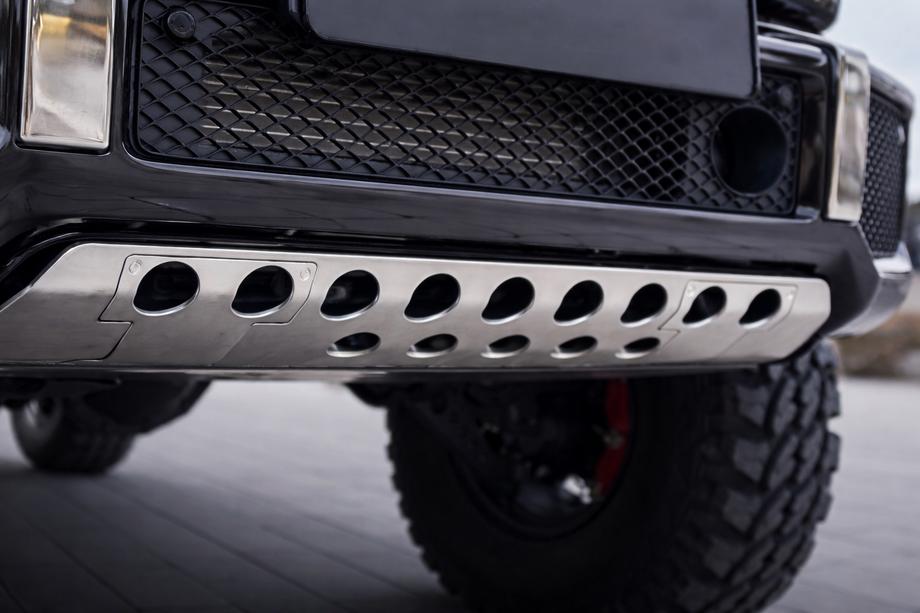 Mercedes G class W463 1990-2018 Osłona Przedniego Zderzaka Stal Nierdzewna Zdjęcia 1