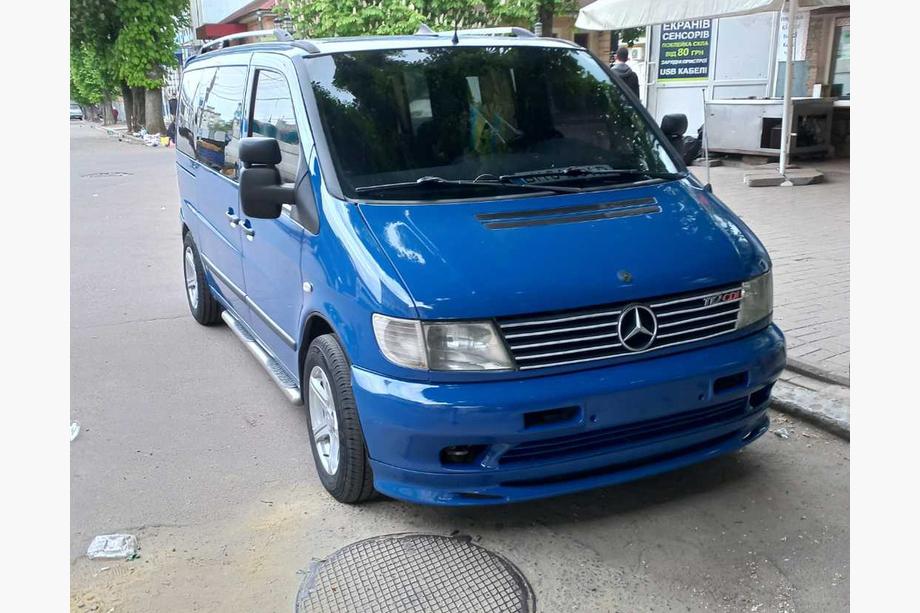 Mercedes Vito W638 1996-2003 Dolna dokładka zderzaka Brabos Style (zagruntowana do malowania) Image