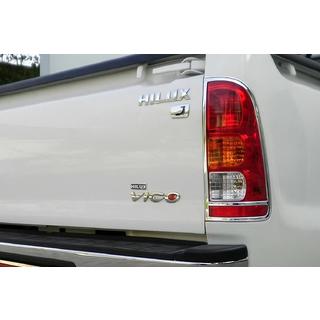 Chromowane Nakladki na Tylne Lampy 2004-2008 (2 szt, plastik) Toyota Hilux 2006-2015 zdjęcia 1