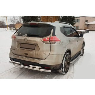 Tylny pałąk ochronny NSXT.13.6.B1-08 (stal nierdzewna) Nissan X-trail T32/Rogue 2014-2021 zdjęcia 2