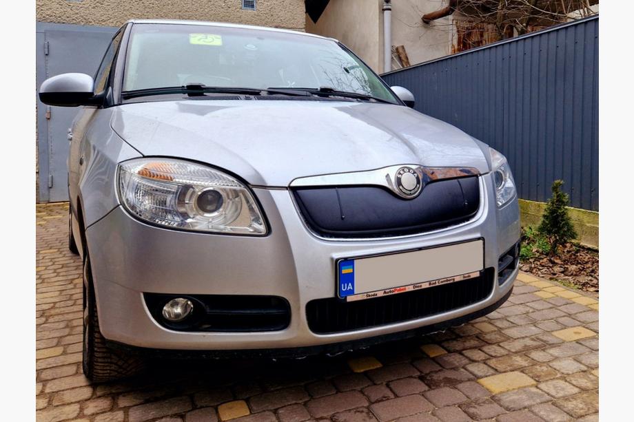 Skoda Fabia 2007-2014 Zimowa osłona na grill (2007-2010, górna) Matowy Zdjęcia 5