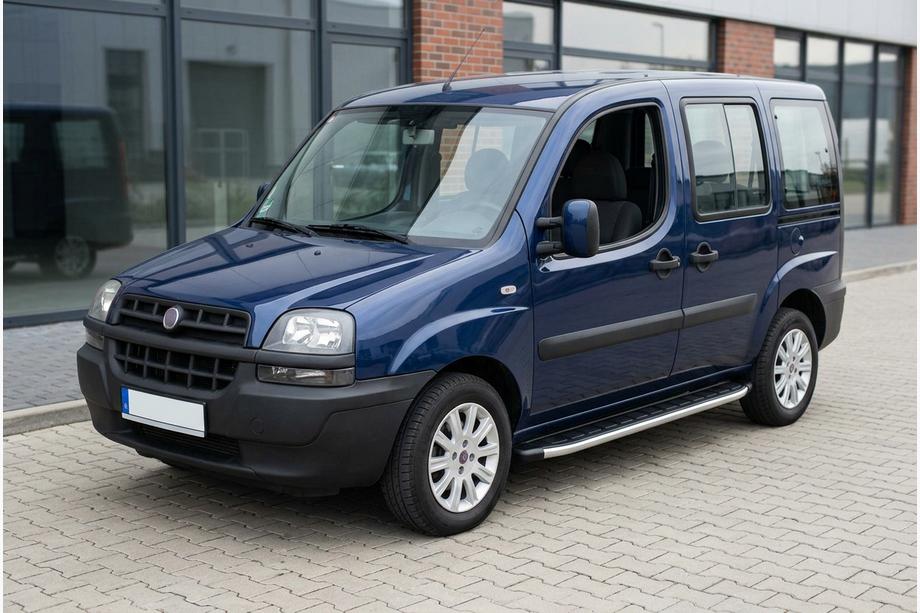 Fiat Doblo I 2005-2010 Progi Boczné Fullmond (2 szt, aluminium) Baza Standardowa Image