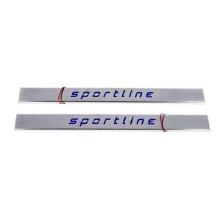 Listwy progowe LED krótkie (2 szt, stal nierdzewna) Mercedes E-сlass W124 1984–1997 zdjęcia 3