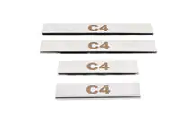 Citroen C-4 2010-2018 Nakładki progowe Carmos (4 szt., stal nierdzewna) zdjęcia 3