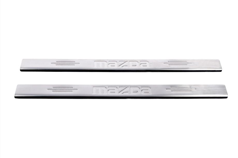 Mazda 2 2003-2007 Nakładka na Progi Carmos (Stal Nierdzewna) V-1 Zdjęcia 2