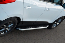 Hyundai IX-35 2010-2015 Progi boczne Fullmond (2 szt., aluminium) zdjęcia 2