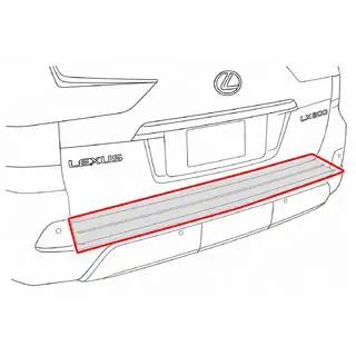 Wkład tylnego zderzaka z chromem (2016+) Lexus LX570/450d 2008-2022 zdjęcia 4