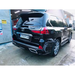 Nakładka na krawędź tylnego zderzaka (2016+, 2 szt.) Lexus LX570/450d 2008-2022 zdjęcia 2