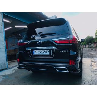 Nakładka na krawędź tylnego zderzaka (2016+, 2 szt.) Lexus LX570/450d 2008-2022 zdjęcia 3