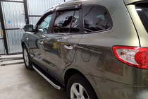 Hyundai Santa Fe 2 2006-2012 Progi Boczné Fullmond (2 szt, aluminium) zdjęcia 2