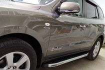 Hyundai Santa Fe 2 2006-2012 Progi Boczné Fullmond (2 szt, aluminium) zdjęcia 9