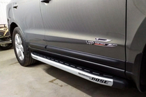 Hyundai Santa Fe 2 2006-2012 Progi Boczné Fullmond (2 szt, aluminium) zdjęcia 12