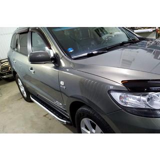 Progi Boczné Fullmond (2 szt, aluminium) Hyundai Santa Fe 2 2006-2012 zdjęcia 3