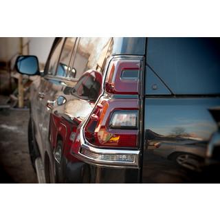 Chromowane Nakładki na Tylne Lampy V1 (2 szt., 2018+) Toyota Land Cruiser Prado 150 2009-2023 zdjęcia 2
