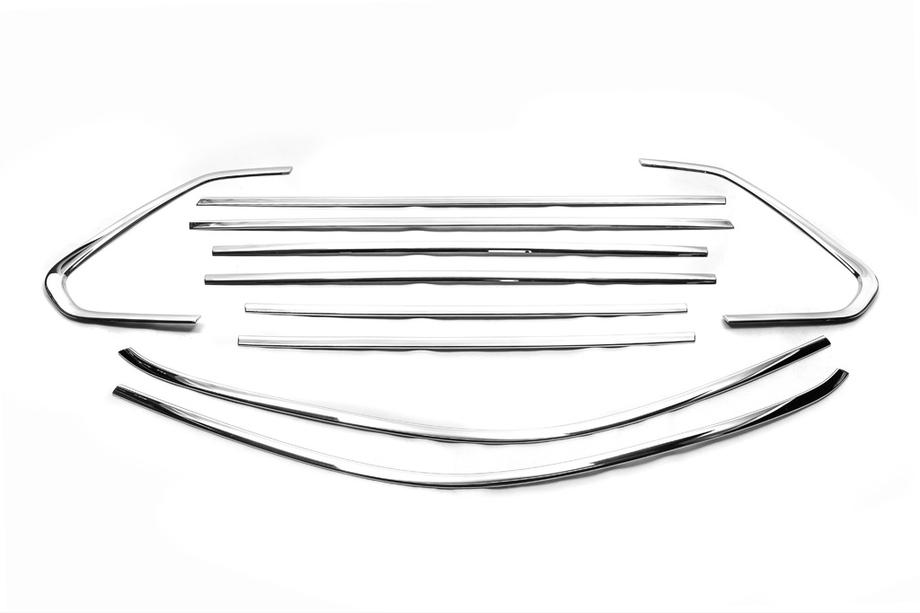 Volkswagen Tiguan 2016-2023 Kompletne listwy ozdobne okien stal nierdzewna (10 szt.) Image
