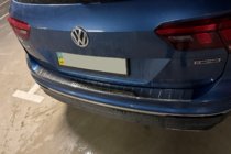 Volkswagen Tiguan 2016-2023 Nakładka na tylny zderzak stal nierdzewna (Carmos) zdjęcia 8