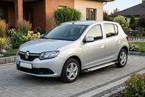 Dacia Sandero 2013-2020 Progi Boczné Typ X5 (2 szt., Aluminium) zdjęcia 1