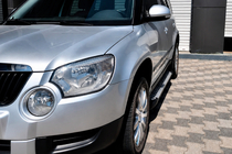 Skoda Yeti 2009-2017 Progi Boczne Allmond Grey (2 szt., Aluminium) zdjęcia 1