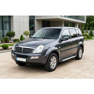 Progi Boczné Allmond Grey (2 szt, Aluminium) SsangYong Rexton I 2001-2017 zdjęcia 1