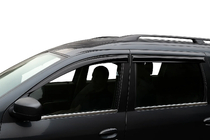 Dacia Logan MCV 2004-2014 Zewnetrzne Ozdobne Listwy Szyb Stal Nierdzewna (4 szt) OmsaLine - Włoska Stal Nierdzewna zdjęcia 4