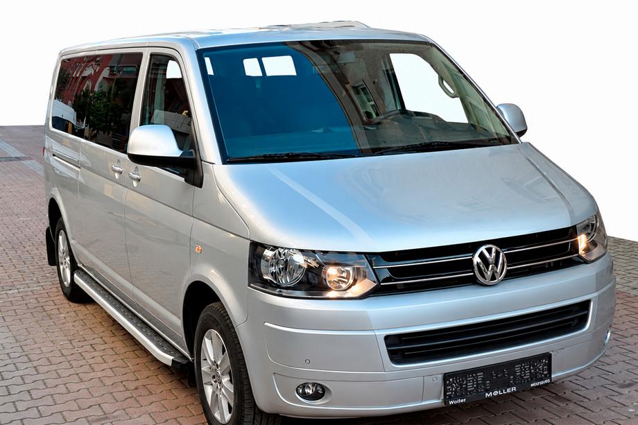 Volkswagen T5 2010-2015 Progi boczne Fullmond (2 szt., aluminium) Długa Baza Image