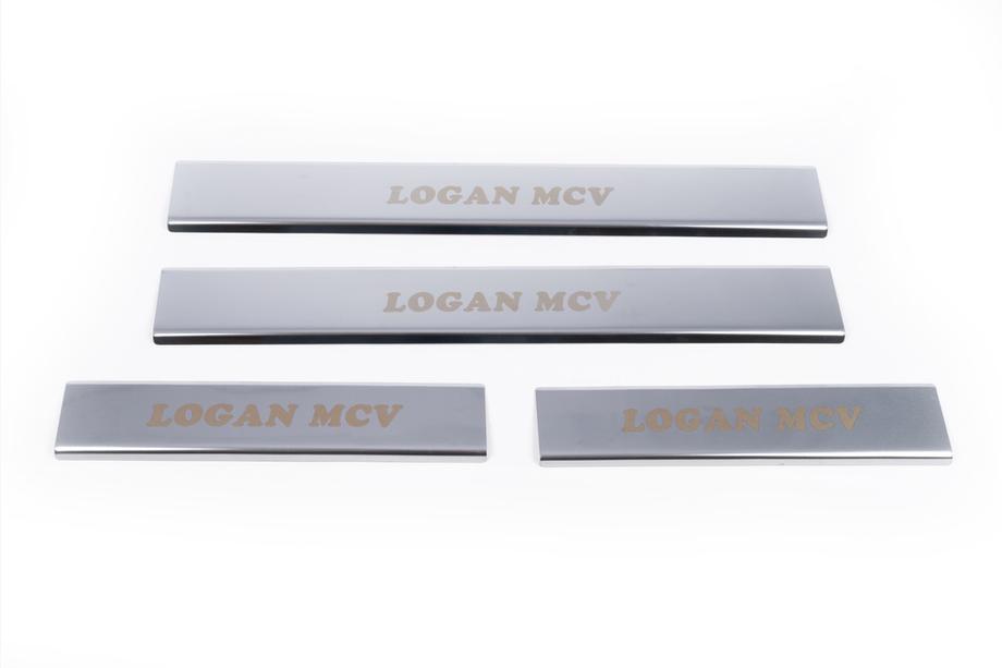 Dacia Logan MCV 2013-2020 Nakładki progowe Carmos V1 (4 szt, stal nierdzewna) Zdjęcia 4