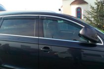 Audi Q7 2005-2015 Deflektory szyb z listwą chromowaną (4 szt, HIC) zdjęcia 2