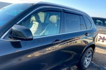 BMW X5 F15 2013-2018 Deflektory szyb z listwą chromowaną (4 szt, HIC) zdjęcia 8