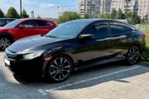 Honda Civic Sedan X 2016-2021 Deflektory Okien (4 szt, HIC) zdjęcia 3