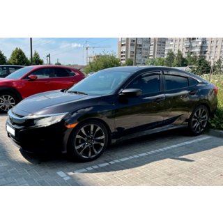 Deflektory Okien (4 szt, HIC) Honda Civic Sedan X 2016-2021 zdjęcia 3