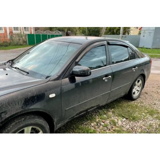 Deflektory Okien (4 szt, HIC) Hyundai Sonata NF 2004-2009 zdjęcia 2