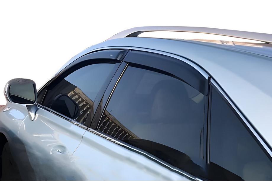Lexus RX 2009-2015 Deflektory szyb z listwą chromowaną (4 szt, HIC) Image