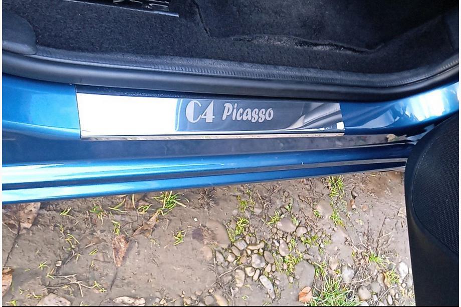 Citroen C-4 Picasso 2006-2013 Nakładki progowe Carmos (4szt, stal nierdzewna) Image