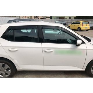 Deflektory Okien HB (4 szt, HIC) Skoda Fabia 2014-2021 zdjęcia 2