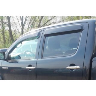 Deflektory Okien (4 szt, HIC) Toyota Hilux 2006-2015 zdjęcia 2