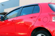 Toyota Yaris 2006-2011 Deflektory Okien HB (4 szt, HIC) zdjęcia 3