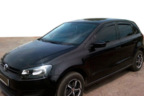 Volkswagen Polo 2010-2017 Deflektory Okien HB (4 szt, HIC) zdjęcia 3