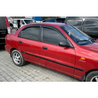 Deflektory Okien (4 szt, HIC) Chevrolet Lanos 1998–2017 zdjęcia 2