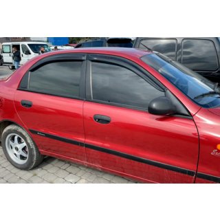 Deflektory Okien (4 szt, HIC) Chevrolet Lanos 1998–2017 zdjęcia 3