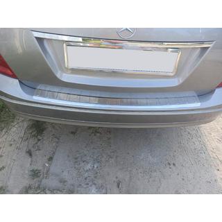 Nakładka na tylny zderzak (SW, połysk, stal nierdzewna) Mercedes C-class W204 2007-2015 zdjęcia 1
