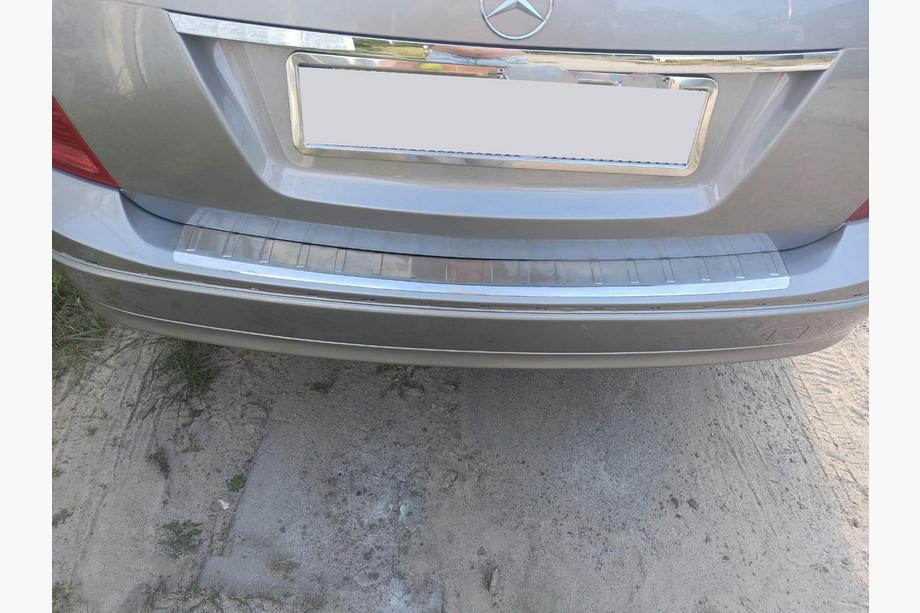 Mercedes C-class W204 2007-2015 Nakładka na tylny zderzak (SW, połysk, stal nierdzewna) Image
