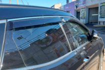 Hyundai Santa Fe 3 2012-2018 Deflektory szyb z listwą chromowaną (4 szt, HIC) zdjęcia 2
