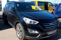 Hyundai Santa Fe 3 2012-2018 Deflektory szyb z listwą chromowaną (4 szt, HIC) zdjęcia 3